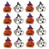 Abaodam 20pcs Halloween Pumpkin Candy Boxes Handheld Treat Bags Party Favor Storage Packaging for Spooky Halloween Candy Wrapping view 1