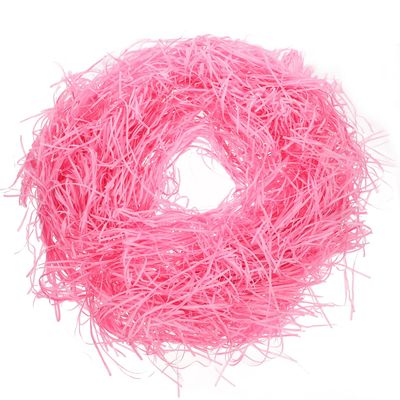 BIUDECO Raffia Paper Shreds Basket Filler 500g Pink Decorative Packing Case Filling Shredded Paper for Boxes Craft Wrapping and Party Supplies