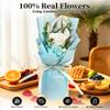 Preserved Flowers Bouquet,Flowers For Delivery,White Rose Bouquets,Birthday Flowers Gifts For Women Mom Grandma Wife Friends,Real Roses Gift From Daughter ValentineS Day Mothers Day Anniversary view 2