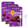 High Protein Baked Snack Bars, Chocolate Brownie Flavor, 1.62 oz each (Pack of 3) Soft Chewy Protein Snack with Dumbass Coffee Mini Metal Shovel Spoons (Chocolate Brownie) Shovel Spoons view 1