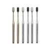 HYUEEWX 1/2/4/6pcs Gold Toothbrush Luxury Soft Teeth Brush Men Women Adult Toothbrushes Electroplated Dental Brushes(Green) view 1