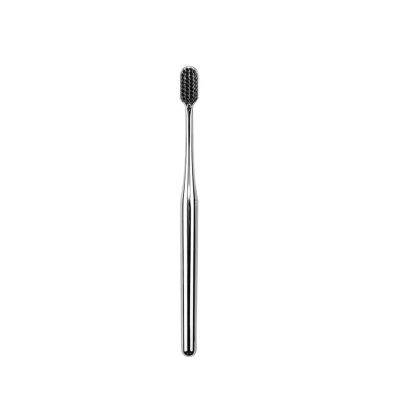 HYUEEWX 1/2/4/6pcs Gold Toothbrush Luxury Soft Teeth Brush Men Women Adult Toothbrushes Electroplated Dental Brushes(Gold)