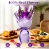 Preserved Flowers Bouquet,Flowers For Delivery,Purple Rose Bouquets,Birthday Flowers Gifts For Women Mom Grandma Wife Friends,Real Roses Gift From Daughter ValentineS Day Mothers Day Anniversary view 2