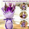 Preserved Flowers Bouquet,Flowers For Delivery,Purple Rose Bouquets,Birthday Flowers Gifts For Women Mom Grandma Wife Friends,Real Roses Gift From Daughter ValentineS Day Mothers Day Anniversary view 4
