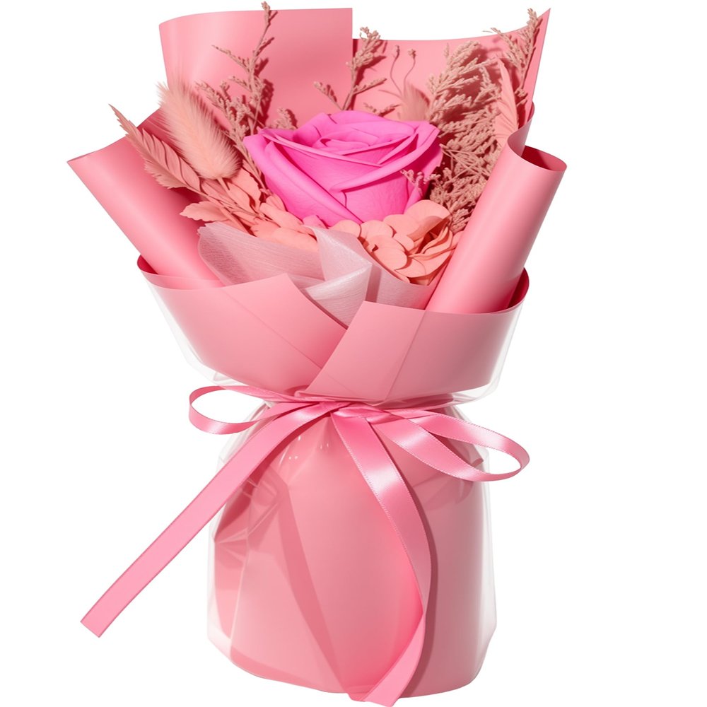 Preserved Flowers Bouquet,Flowers For Delivery,Pink Rose Bouquets,Birthday Flowers Gifts For Women Mom Grandma Wife Friends,Real Roses Gift From Daughter ValentineS Day Mothers Day Anniversary
