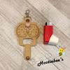 Hedgehog Love Inhaler Holder Key Fob view 2