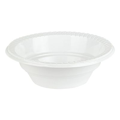 16 oz White Microwave Safe Bowls - Disposable Catering and Party Bowls - Case of 800