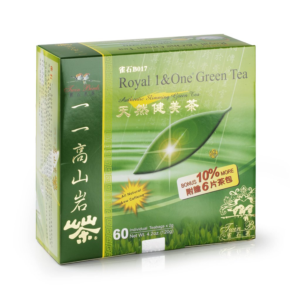 Wing Hop Fung Royal 1&One Green Tea, Ku Ding, 60+6 Tea Bags