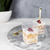 Square Cups with Lids - 6 oz, Plastic - Case Pack of 240 - For Desserts, Samples & Meal Prep view 3