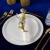 Organic White/Gold Rim Plates Combo (7.5"+10") Case of 128 (4 packs x 32) view 3