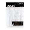Disposable Cutlery Combo Set - 1200 Count - White Plastic Deluxe - for Parties, Catering and Events view 1