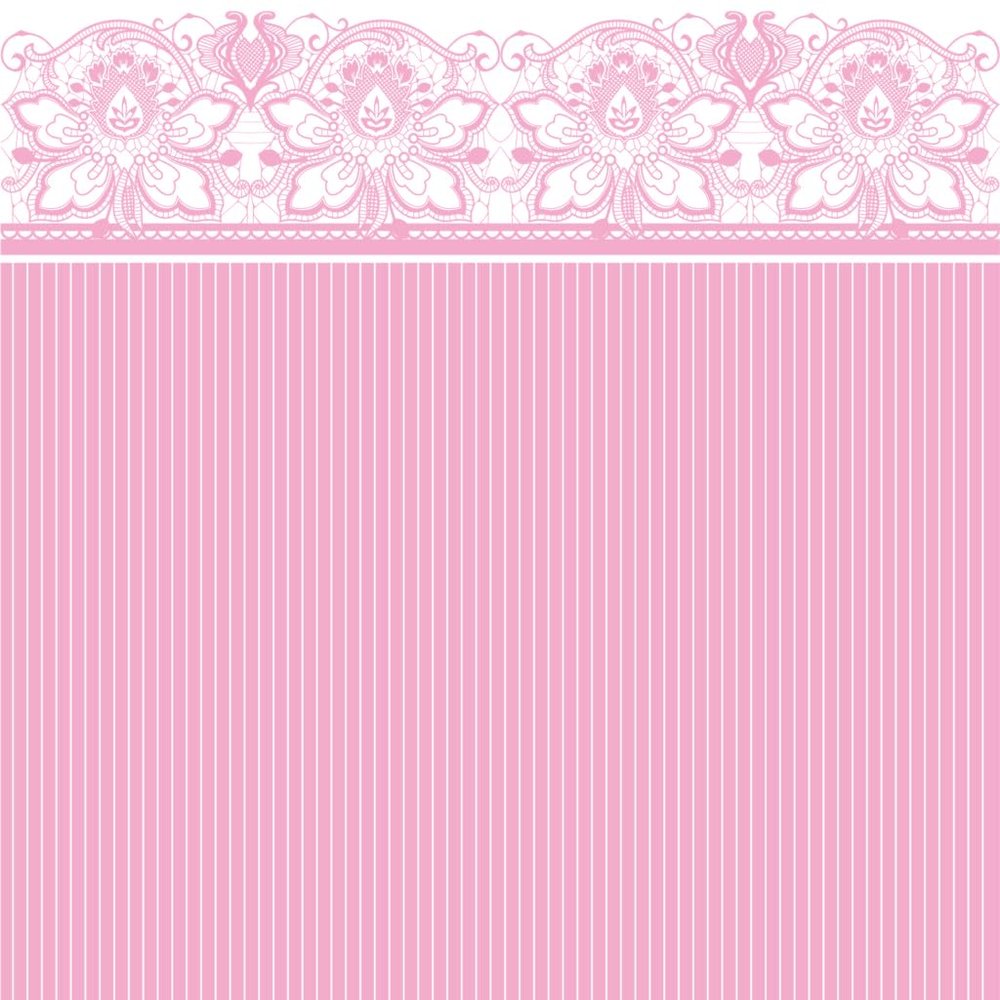 Lunch Napkins Pink Lace, Case of 240 (12 packs x 20)