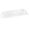 Organic Rectangular Dome Lids - Large, Plastic - Case Of 24 - For Eco Trays, Catering & Display view 1