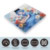 Blue Girl and Flowers Scale for Body Weight Accurate Digital Bathroom Scale with High-Precision Sensors Large LCD Display Digital Weighing Machine for People 400lb Capacity view 3