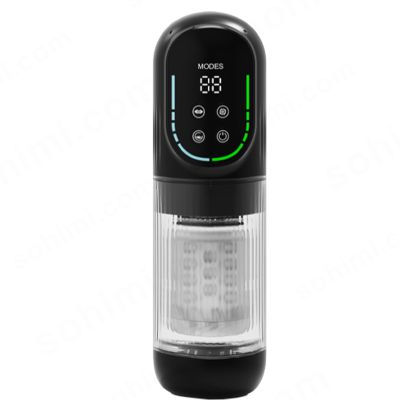 2026 Efficient Version Hands Free Male Masterburbatar, 9X Speed & Extension Adjustment & Foldable Handle f7845r (Black)