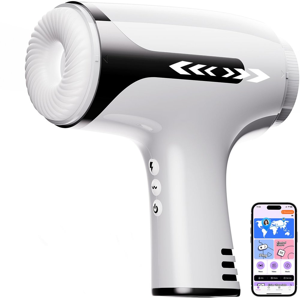 2026 Enhanced Mode Hands Free Male Masterburbatar, 9X Speed & Extension Adjustment & Foldable Handle A4792P