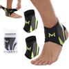 2Pcs-Pro Ankle Brace, Adjustable Stabilizer for Sprained Ankle Support, Breathable Low-Profile Brace to Prevent Rolling, Ideal for Basketball & Running (Green) view 1