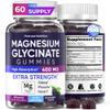 Magnesium Glycinate Gummies 400mg Extra Strength, BlackBerry Flavor (60 Count) - High Absorption Supplement for Adults, Kids, Women & Men, Muscle & Relaxation, Sugar-Free Vegan Chewable Non-GMO view 1