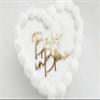 Baby in Bloom Cake Topper,Gold Acrylic Gender Reveal Cake Decoration for Pregnancy Announcement/Wecome Baby Party Supplies view 2
