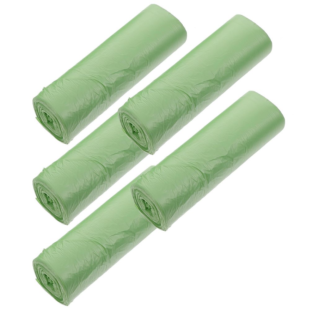 UKCOCO Corn Starch Trash Bags 100pcs 50x60cm Light Green Home Kitchen Disposable Waste Bags for Food Waste Separation