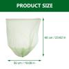 UKCOCO Corn Starch Trash Bags 100pcs 50x60cm Light Green Home Kitchen Disposable Waste Bags for Food Waste Separation view 2