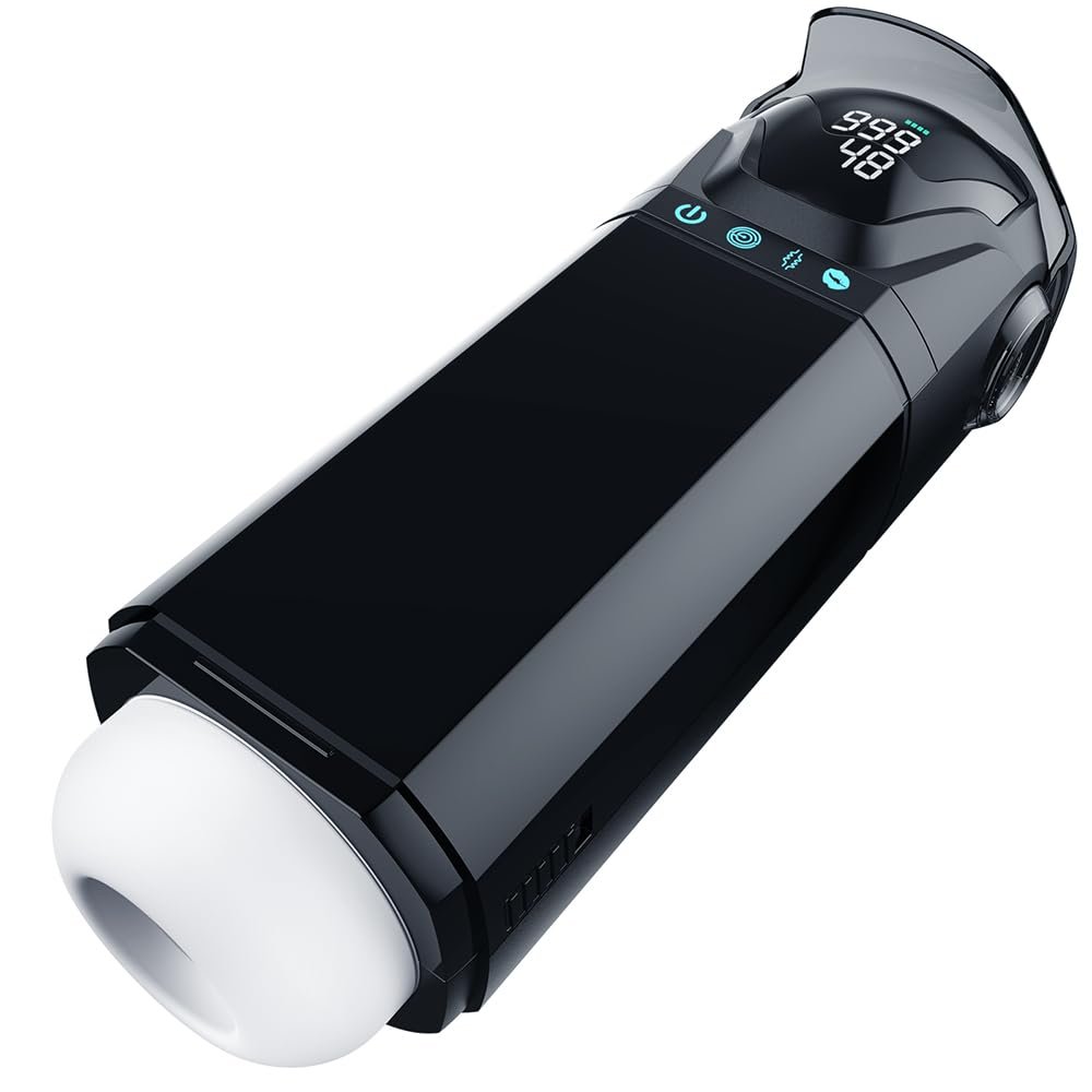 2026 Efficient Mode Hands Free Male Masterburbatar, 9X Speed & Extension Adjustment & Foldable Handle F3469X