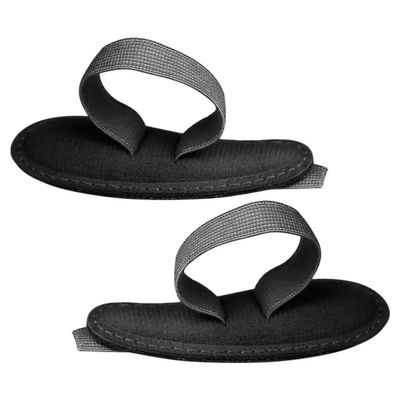 DIYEAH 2 Pcs Separators for Bunion Adjustable Single-hole Spacers with Cushions Black Left and Right for Foot Alignment