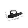 DIYEAH 2 Pcs Separators for Bunion Adjustable Single-hole Spacers with Cushions Black Left and Right for Foot Alignment view 2