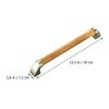 KICHOUSE Bathroom Grab Bar 34cm Natural Wood Non-Slip Handrail for Shower and Toilet Safety Support Bar for Seniors and Disabled Users view 2