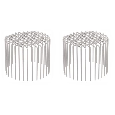 BE-TOOL 2 Pcs Downspout Gutter Guard 304 Stainless Steel Adjustable Gutter Guard Drain Cover Downspout Strainer Anti-Clogging Filter for Leaves Rodents Protection (160mm / 6.3in)