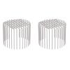 BE-TOOL 2 Pcs Downspout Gutter Guard 304 Stainless Steel Adjustable Gutter Guard Drain Cover Downspout Strainer Anti-Clogging Filter for Leaves Rodents Protection (160mm / 6.3in) view 1