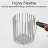 BE-TOOL 2 Pcs Downspout Gutter Guard 304 Stainless Steel Adjustable Gutter Guard Drain Cover Downspout Strainer Anti-Clogging Filter for Leaves Rodents Protection (160mm / 6.3in) view 4