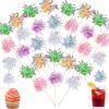 120Pcs Cocktail Picks Firework Toothpicks Cake Decorations Sparkle Tinsel Cupcake Toppers Party Picks for Holiday Party Favors view 1