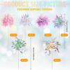 120Pcs Cocktail Picks Firework Toothpicks Cake Decorations Sparkle Tinsel Cupcake Toppers Party Picks for Holiday Party Favors view 2
