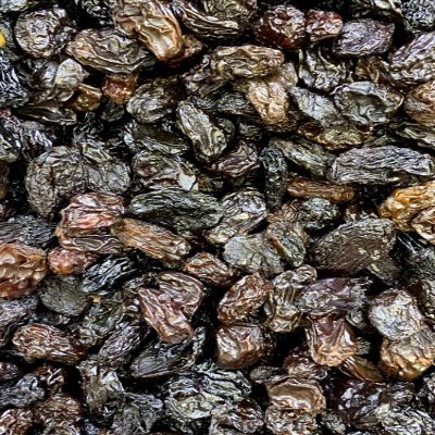 Jumbo Thompson Black Raisins Oil-Treated, Sun Dried Seedless Grapes, Large & Plump, Sweet Snack for Baking, Cooking & Trail Mix (1 Pound)