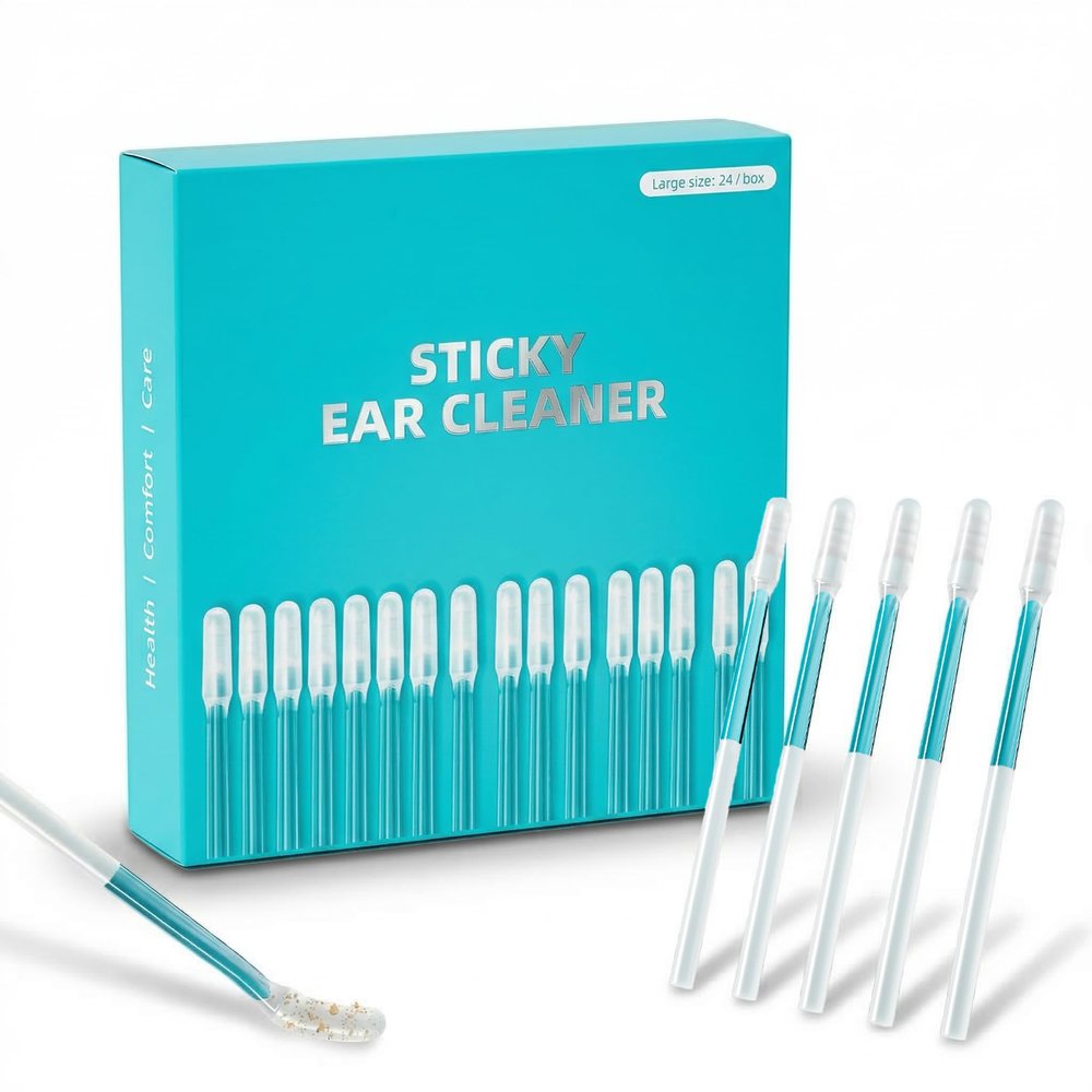 2026 New Sticky Ear Cleaning Stick, Reusable Sticky Ear Wax Removal Sticks with Storage Case (3)