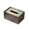 Machify Floral Tissue Box, Black Walnut Wood Grain, Decorative Napkin Holder for Home, Living Room, Office, Hotel, 7.8 X 5 X 3.7 in view 1