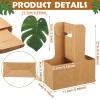 Mifoci 24 Sets Hawaiian Drink Carrier with Handle Bulk Tropical Luau 2 Cup Disposable Paper Cup Holder with Monstera Leaves for Hot or Cold Drinks Coffee Delivery Summer Aloha Wedding Party Supplies view 2