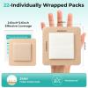 Silicone Foam Dressing with Gentle Border, 4''x4'', 22 Pack Waterproof Silicone Bandages for Wound Care, High Absorbent Self Adhesive Bed Sore Patches view 2
