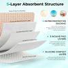 Silicone Foam Dressing with Gentle Border, 4''x4'', 22 Pack Waterproof Silicone Bandages for Wound Care, High Absorbent Self Adhesive Bed Sore Patches view 3