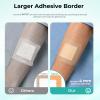 Silicone Foam Dressing with Gentle Border, 4''x4'', 22 Pack Waterproof Silicone Bandages for Wound Care, High Absorbent Self Adhesive Bed Sore Patches view 4