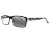 SightPerk Bifocal Photochromic Rectangular Frame Reading Glasses For Men Women Sunglasses Readers (Purple, 2.75, x) view 1
