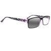 SightPerk Bifocal Photochromic Rectangular Frame Reading Glasses For Men Women Sunglasses Readers (Purple, 2.75, x) view 3