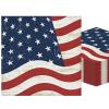 100pcs American Flag Paper Napkins, 4th of July Napkins Disposable Red White and Blue Napkins Luncheon Napkin for 4th of July, Memorial Day, Patriotic Party & Table Decorations 6.5 x 6.5 inch view 1