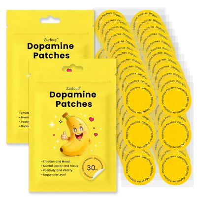 Zurfoup Dopamine Patches for Mood Support,Vegan Mood Balance Patch for Men and Women,8-Hour Long-Lasting Formula Support (60PCS)