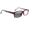 SightPerk Bifocal Photochromic Rectangular Frame Reading Glasses For Men Women Sunglasses Readers (Red, 2.5, x) view 3