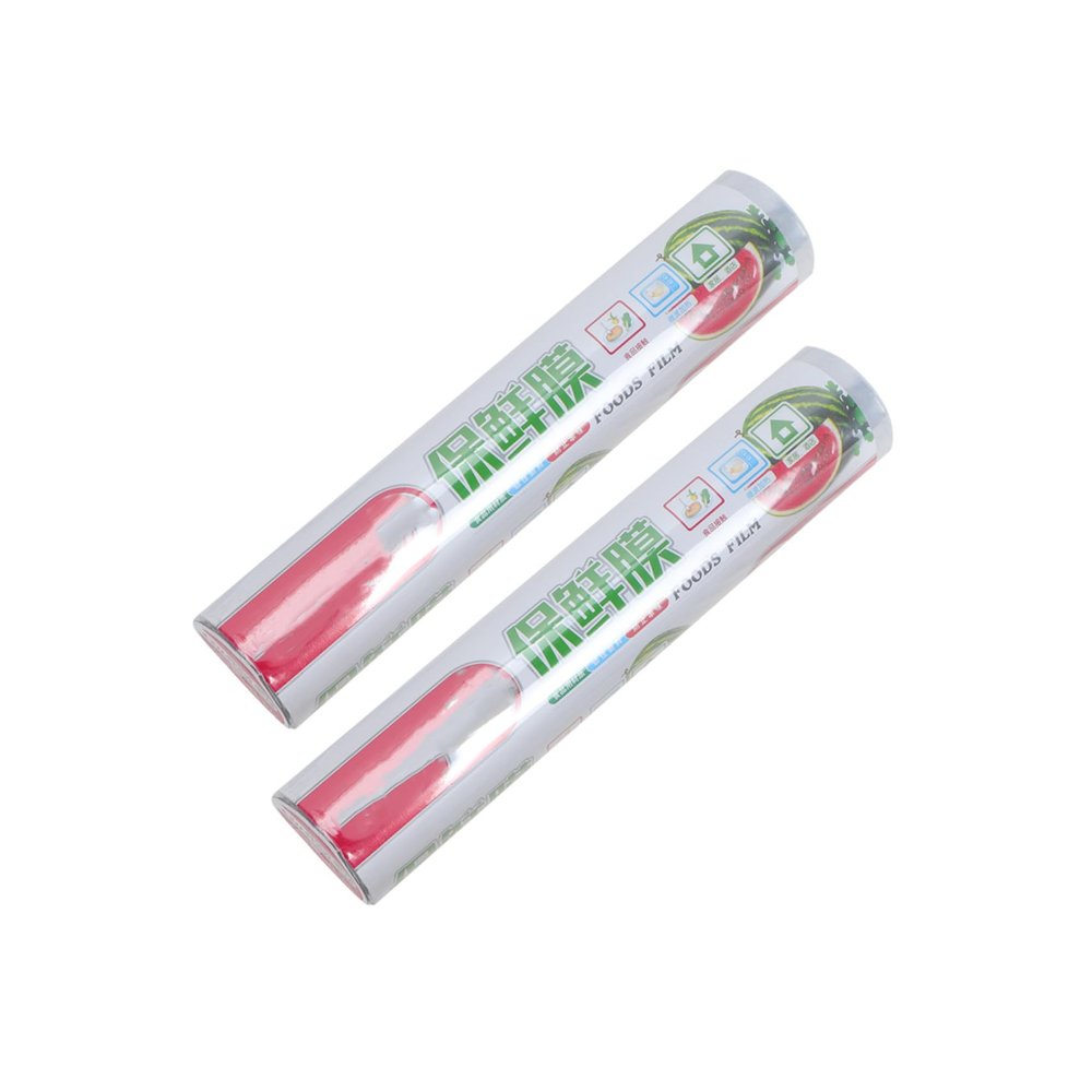 Ciieeo Pe Foodservice Cling Film Wrap 2 Rolls 25cm X 45m Disposable Food Wrap with Slide Cutter for Fruits and Vegetables Storage