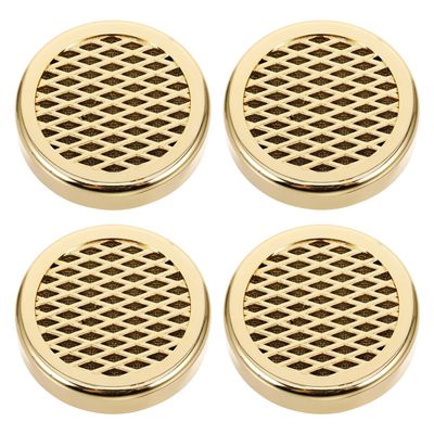 Abaodam 4pcs Portable Travel Cigar Humidor Humidifier Insert Gold round Cigar Moisture Keeper for Freshness and Humidity Control