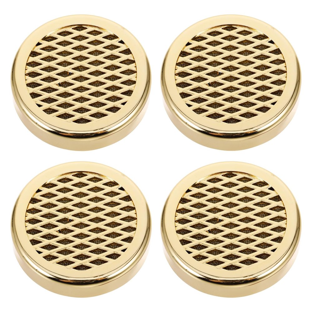 Abaodam 4pcs Portable Travel Cigar Humidor Humidifier Insert Gold round Cigar Moisture Keeper for Freshness and Humidity Control