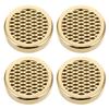 Abaodam 4pcs Portable Travel Cigar Humidor Humidifier Insert Gold round Cigar Moisture Keeper for Freshness and Humidity Control view 1